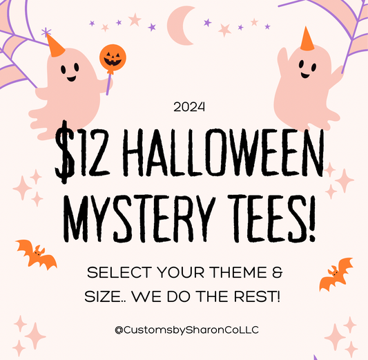 $12 halloween mystery tees