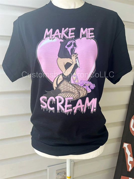 Make me scream black shirt