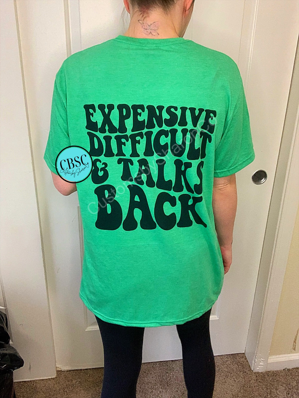 Expensive Difficult & talks back adult branded tee